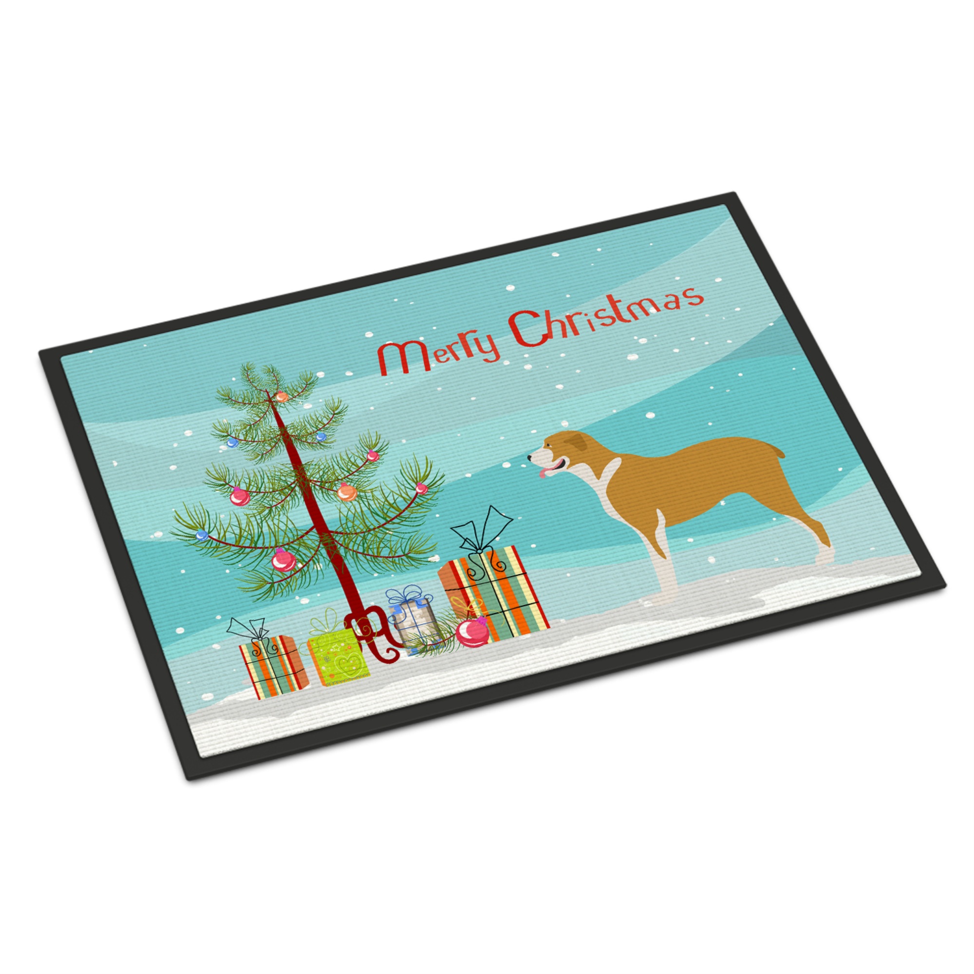 Caroline's Treasures Belgium Mastiff Christmas Doormat 18hx27w Multicolor