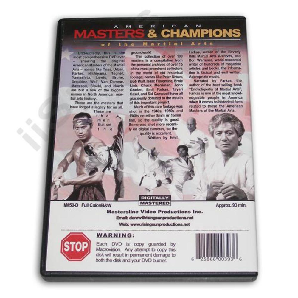 Rising Sun American Masters & Champions Martial Arts DVD -VD6430A