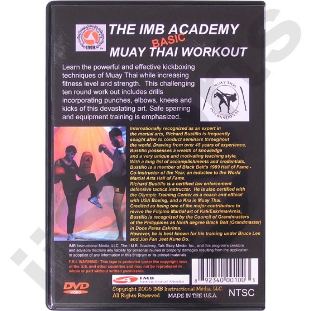 Unique Publications Richard Bustillo IMB Academy Muay Thai Kickboxing Boxing DVD 3 jun fan -VO2531A-DVD