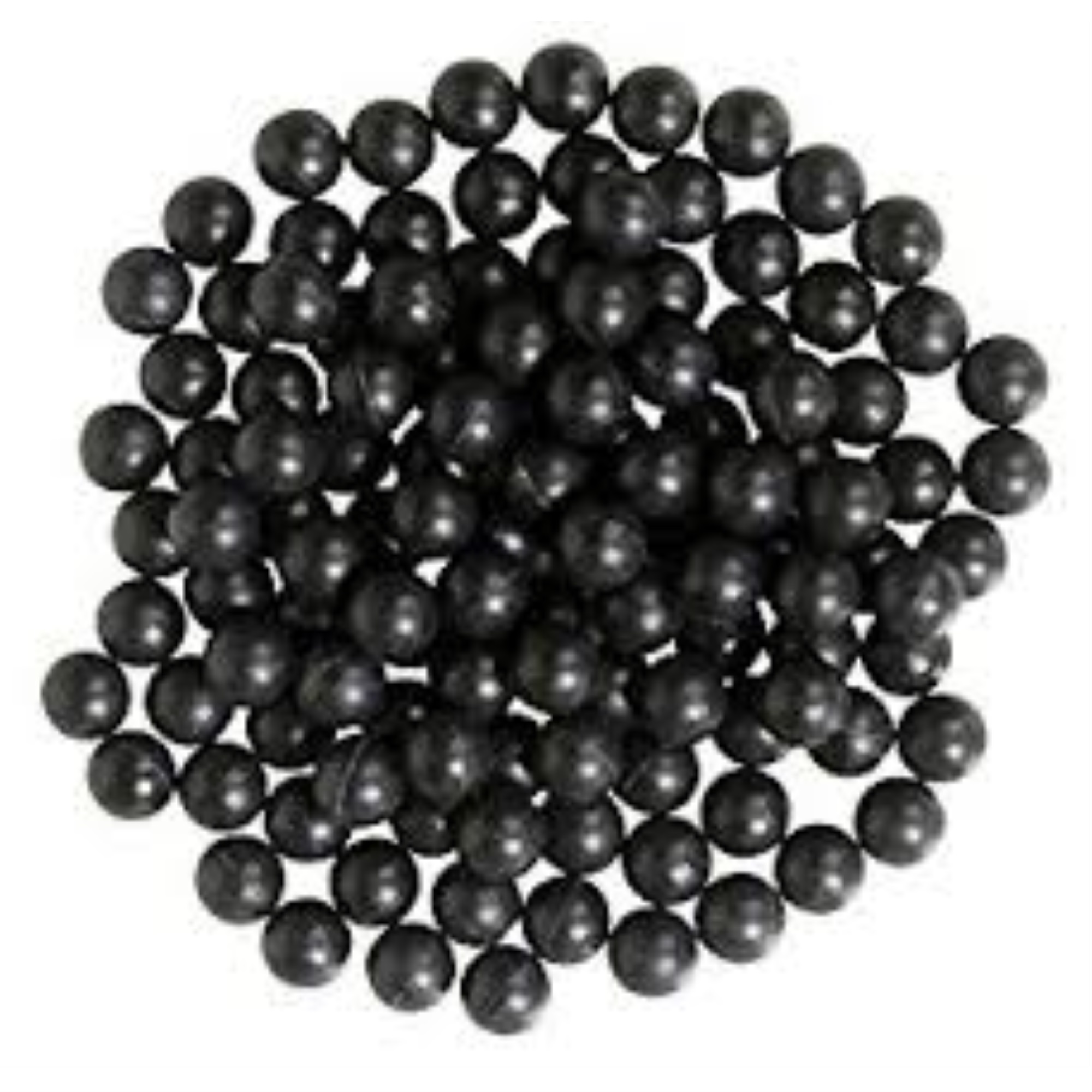 I&I Sports .43 caliber Reusable Rubber Balls Paintball 100ct Bag Black 11mm zball -XP7054A
