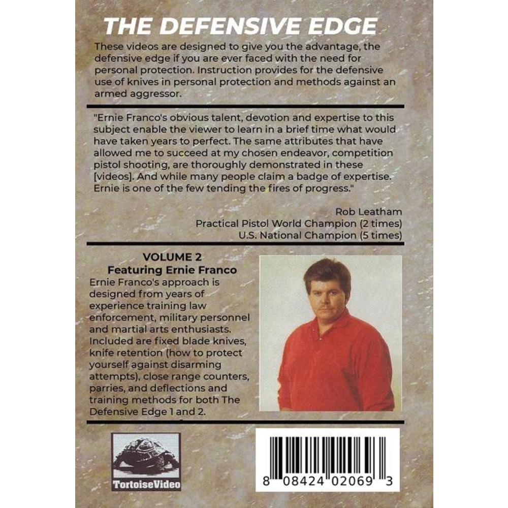 I&I Sports Ernie Franco Martial Arts Defensive Edge Knife Blade Fighting Tactics DVD 2 -VT0521A-DVD