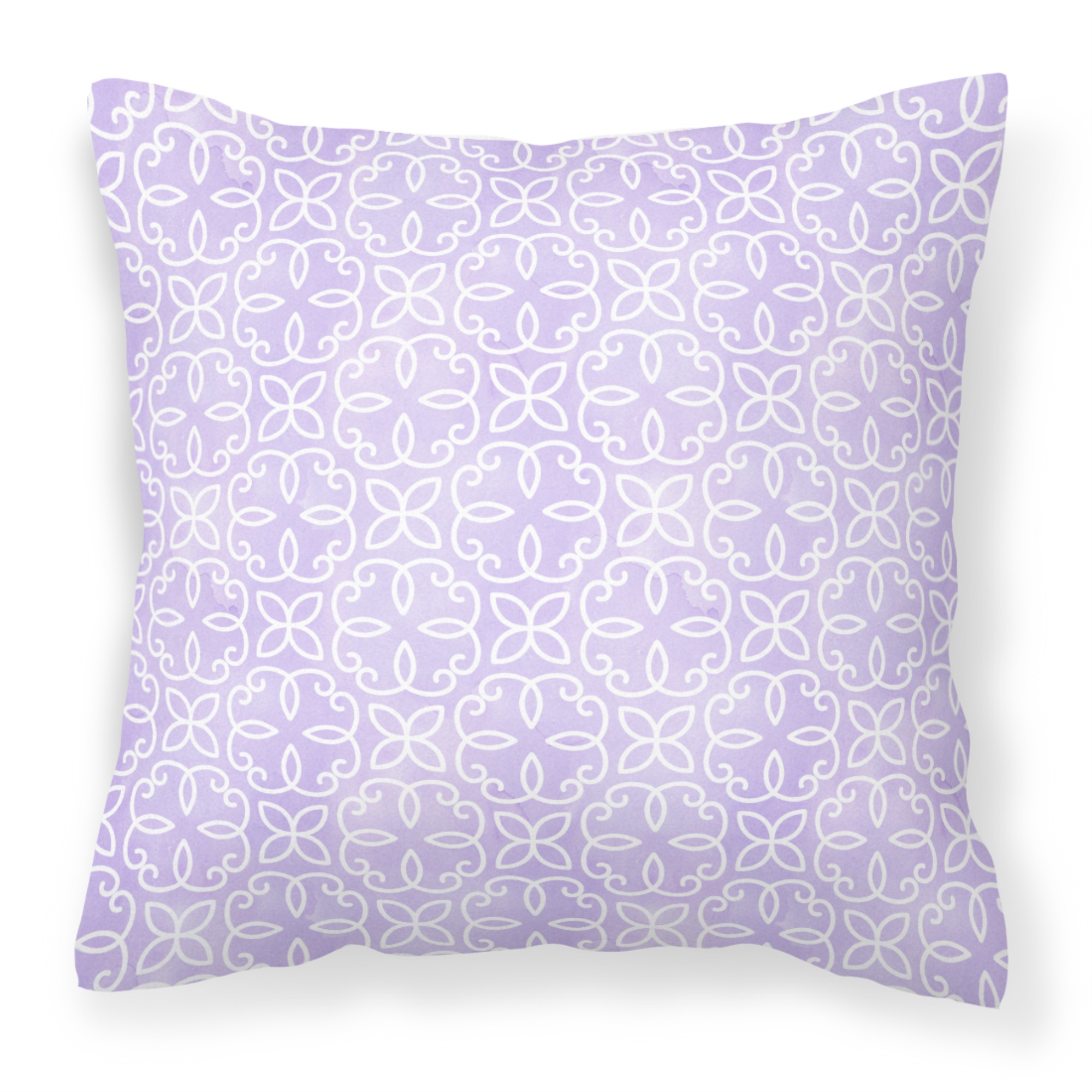 Caroline's Treasures "Caroline's Treasures BB7494PW1818 Gemoetric Circles on Purple Watercolor Outdoor Canvas Pillow, Multicolor"