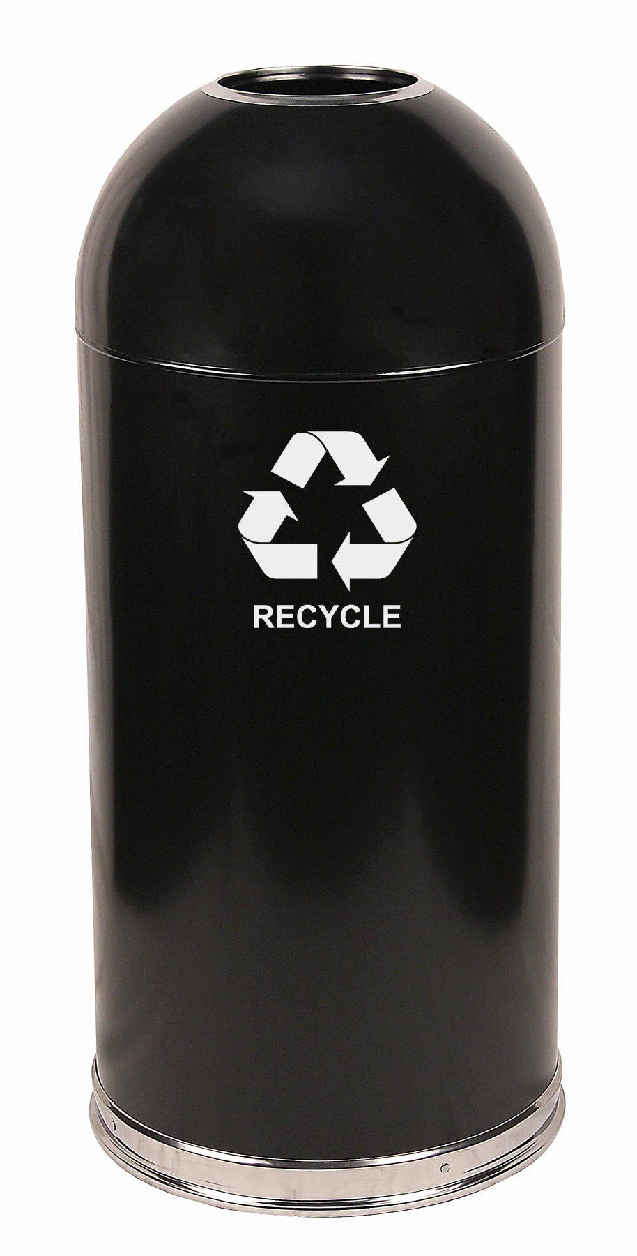 Witt Industries Dometop Recycling Containers Black "Set of 1