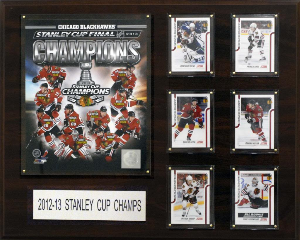 C & I Collectables NHL 16"x20" Chicago Blackhawks 2012-2013 Stanley Cup Champions Plaque