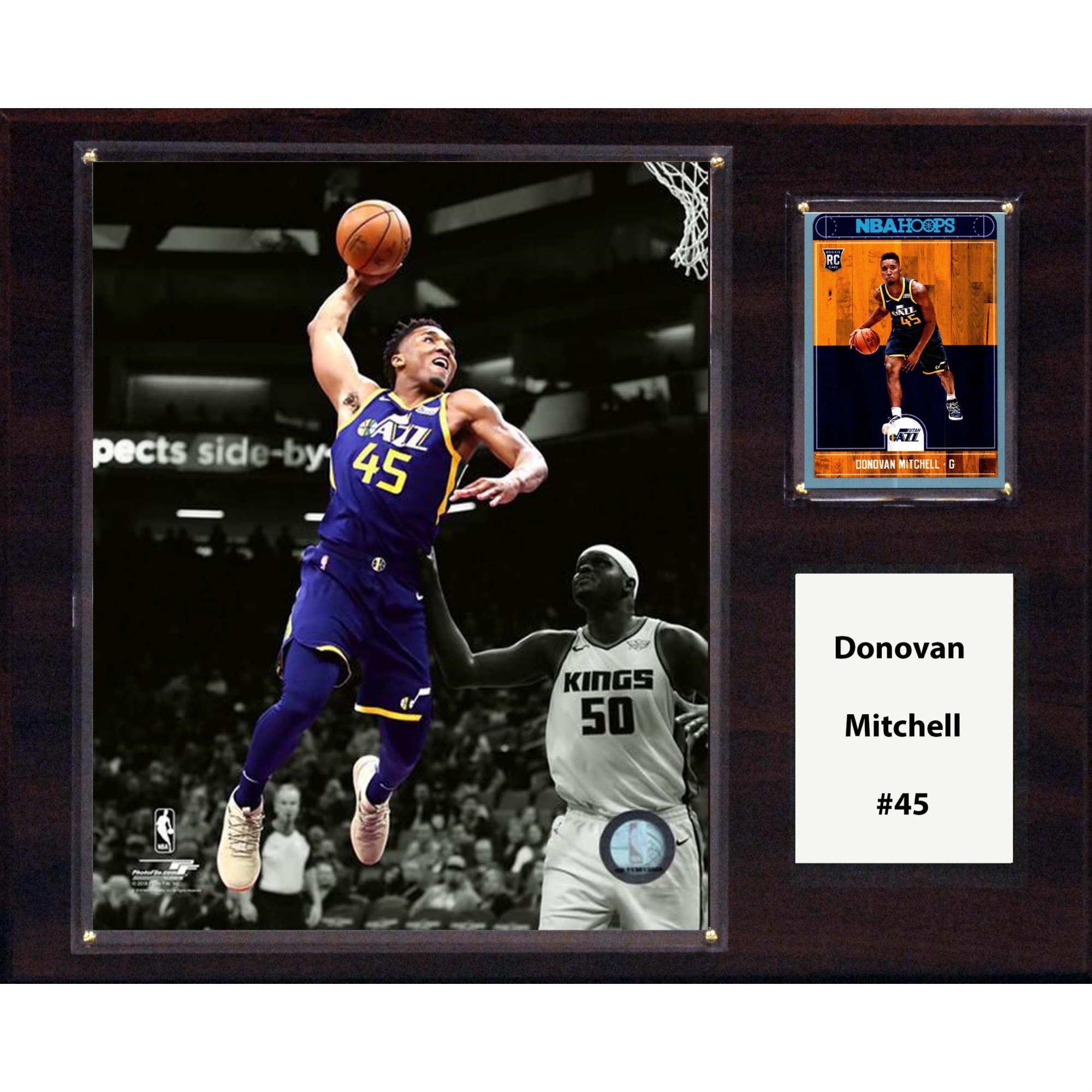 C & I Collectables NBA 12"x15" Donovan Mitchell Utah Jazz Player Plaque