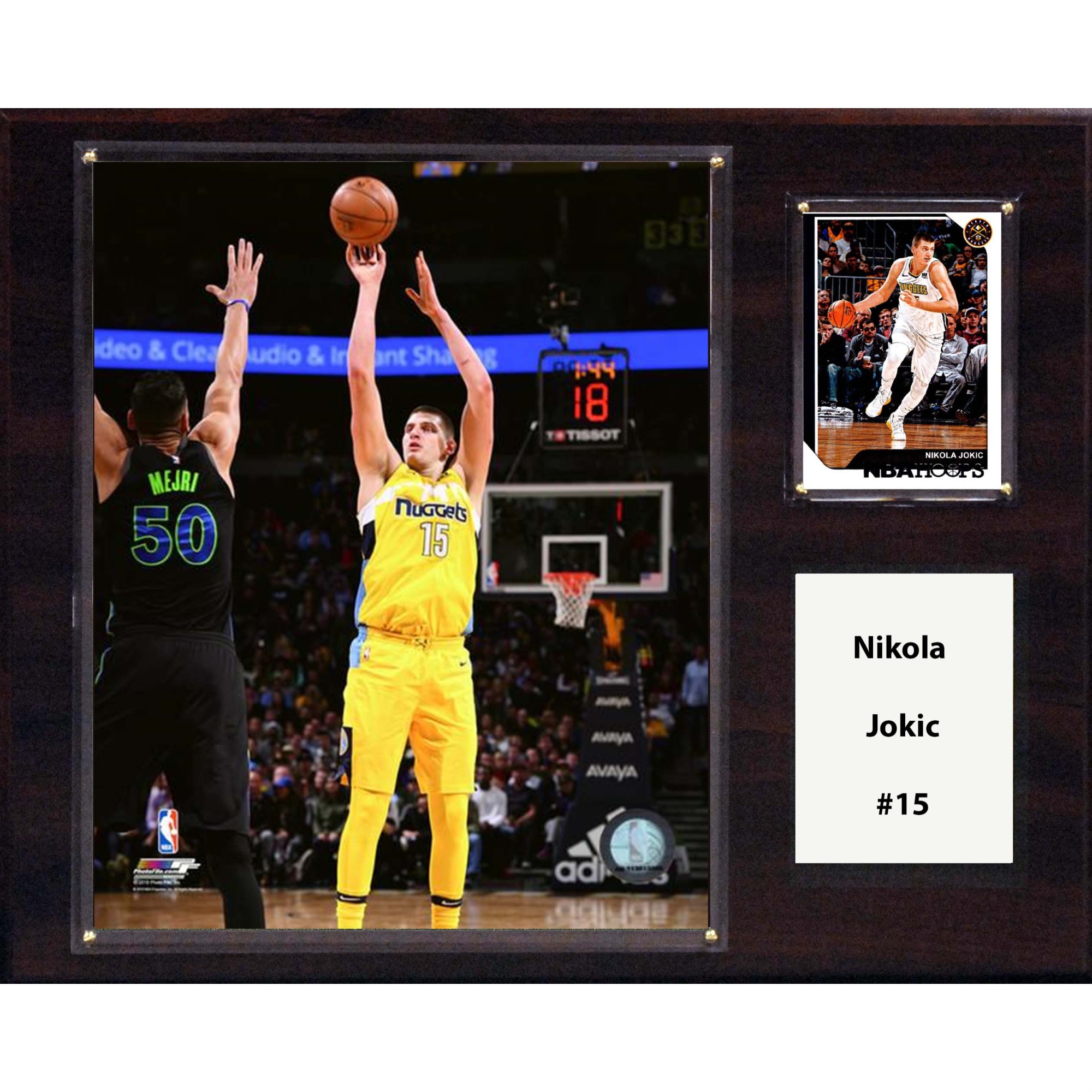 C & I Collectables NBA 12"x15" Nikola Jokic Denver Nuggets Player Plaque