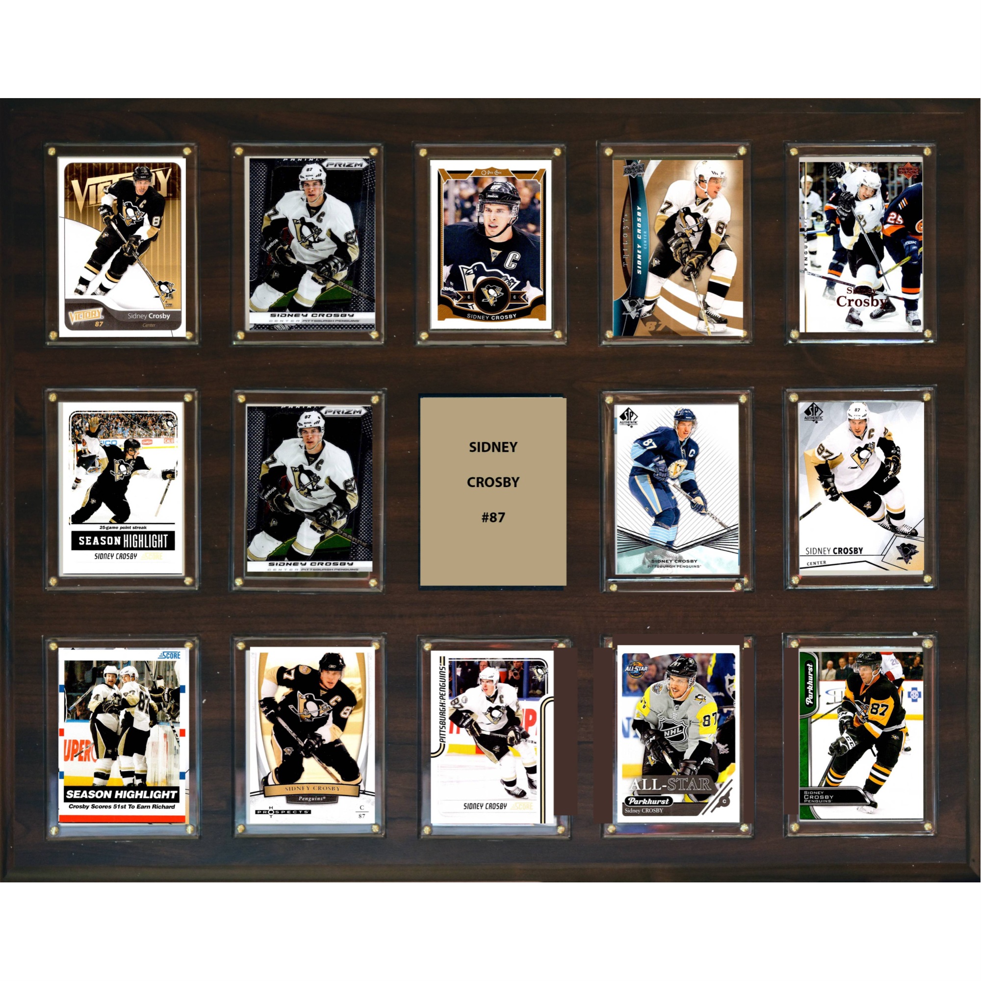 C & I Collectables NHL 16"x20" Sidney Crosby Pittsburgh Penguins 14-Card Plaque