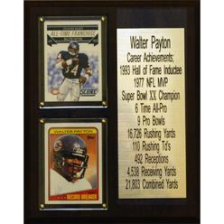 C & I Collectables 810WPAYTONST 8 x 10 in. Walter Payton NFL Chicago Bears Career Stat Plaque