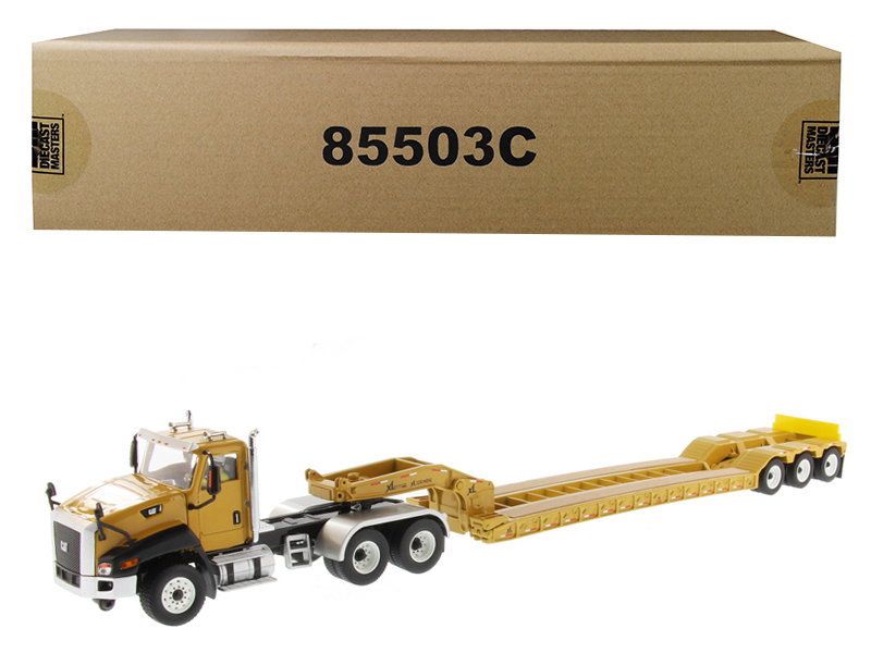 DieCast Masters Cat Caterpillar CT660 Day Cab with XL 120 Low-Profile HDG Lowboy Trailer and Operator "Core Classics"