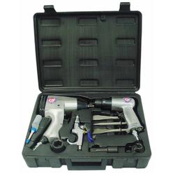 CAMPBELL HAUSFELD - 1/2" AIR IMPACT GUN & AIR CHISEL SET WITH RUGGED CARRY CASE