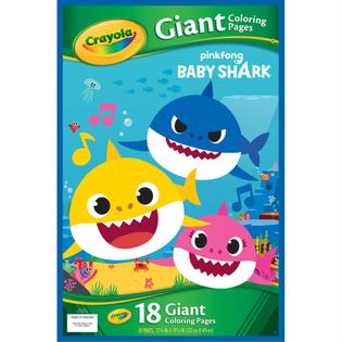 Crayola Giant Coloring Pages Baby Shark Crayola Giant Coloring Pages Baby Shark