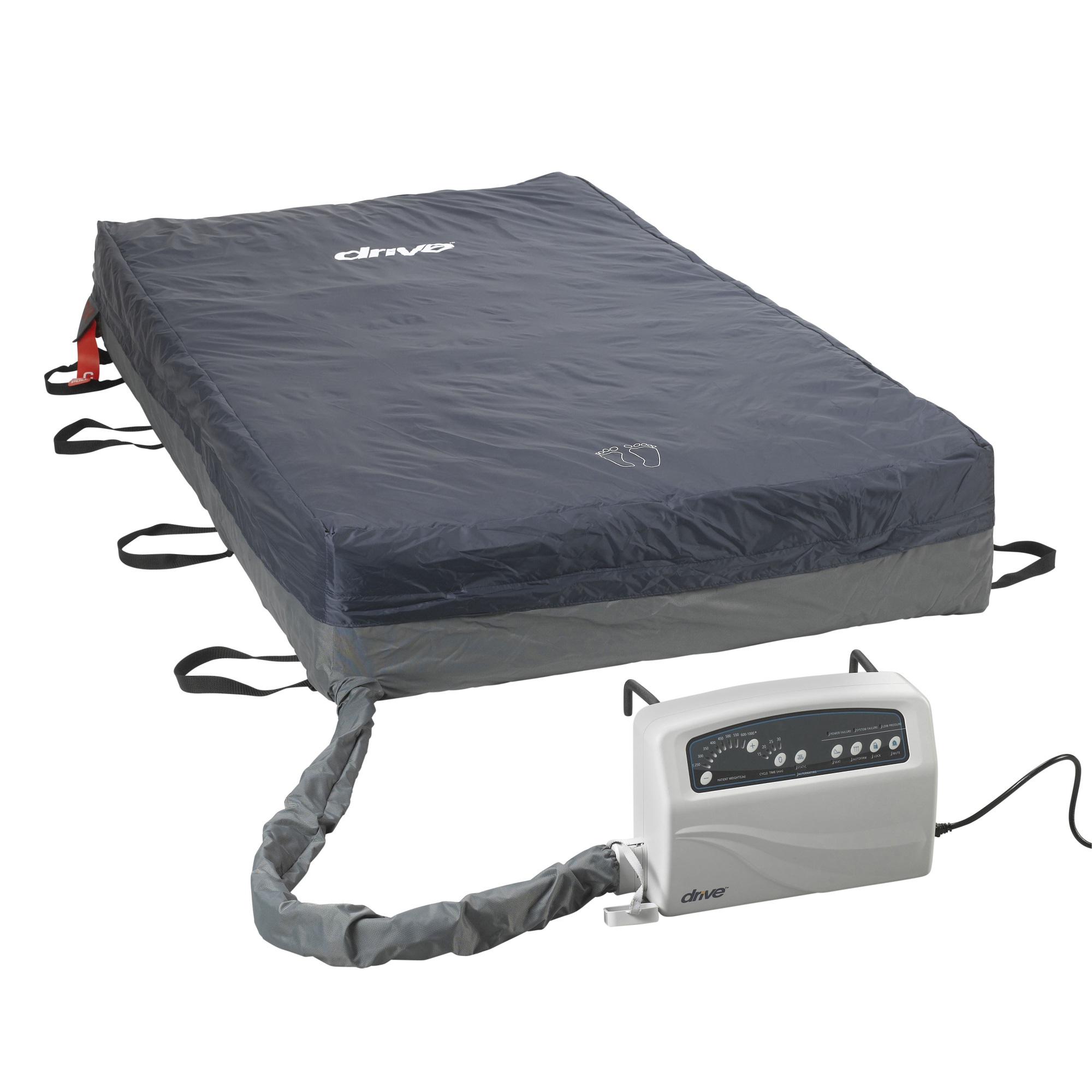 Drive DeVilbiss Healthcare Drive Medical Med Aire Bariatric Heavy Duty Low Air Loss Mattress Replacement System, 48"