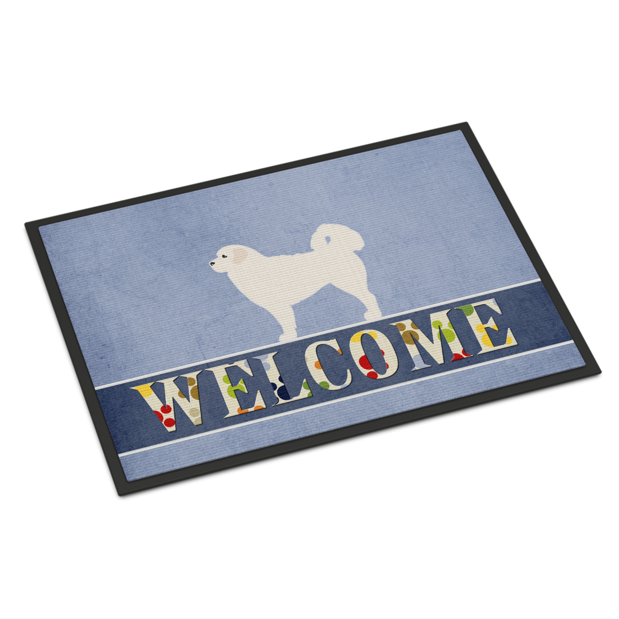 Caroline's Treasures Polish Tatra Sheepdog Welcome Doormat 18 x 27 Multicolor