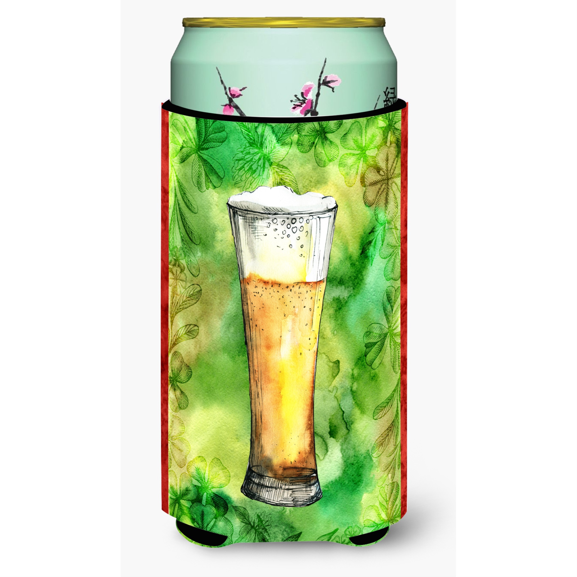 Caroline'S Treasures Irish Beer Tall Tall Boy Beverage Insulator Hugger, Multicolor