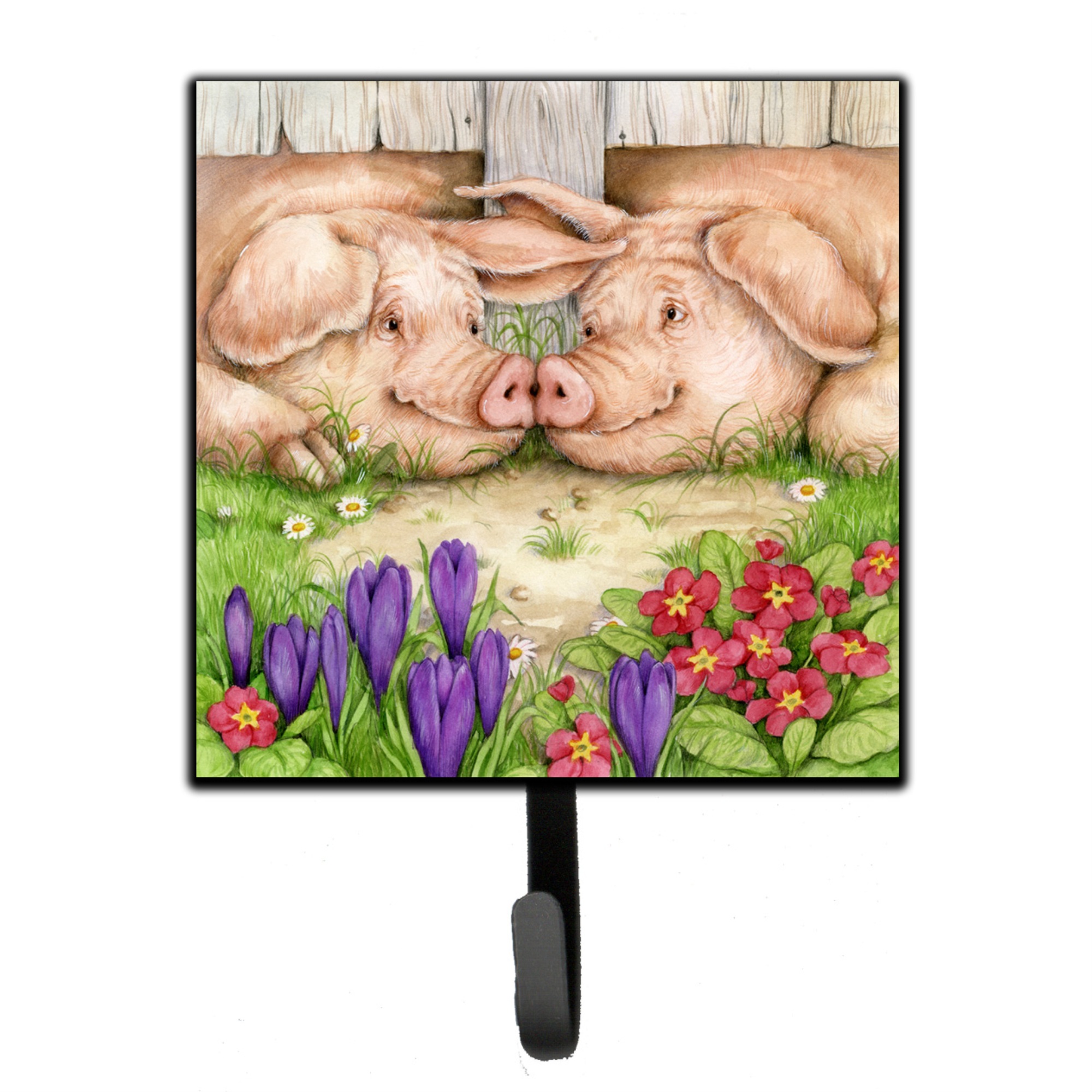 Caroline's Treasures "Caroline's Treasures Pigs Nose by Debbie Cook Leash or Key Holder CDCO0350SH4, Small, Multicolor"