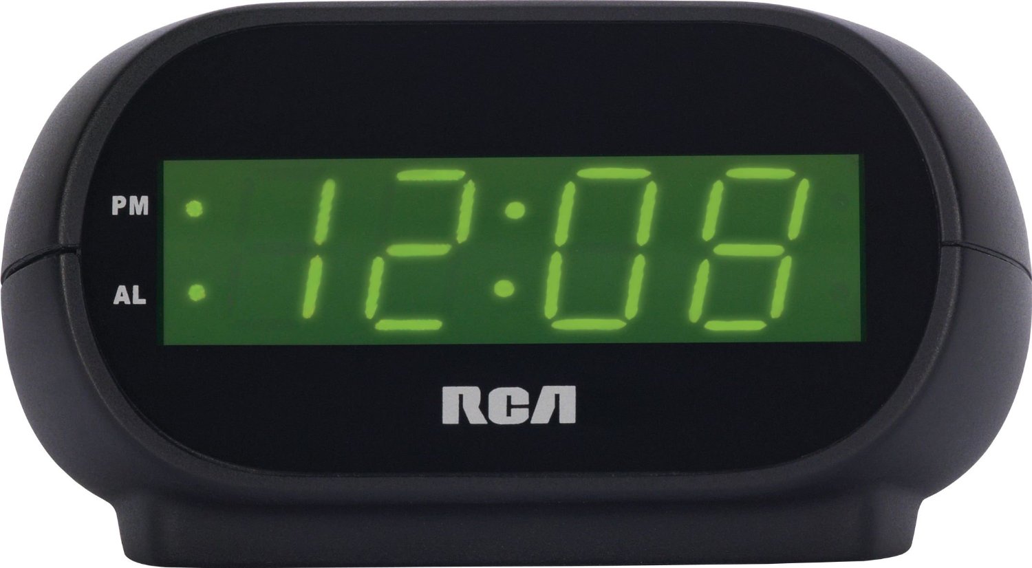 RCA Audiovox RCA RCD20 Streamlined Alarm Clock, Green LED - Quantity 12