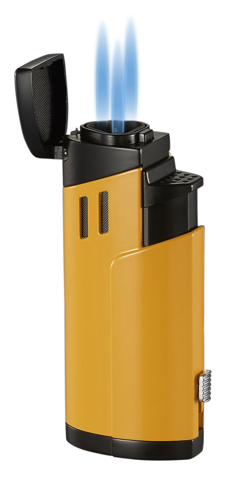 Visol Shavano Yellow Triple Flame Torch Lighter