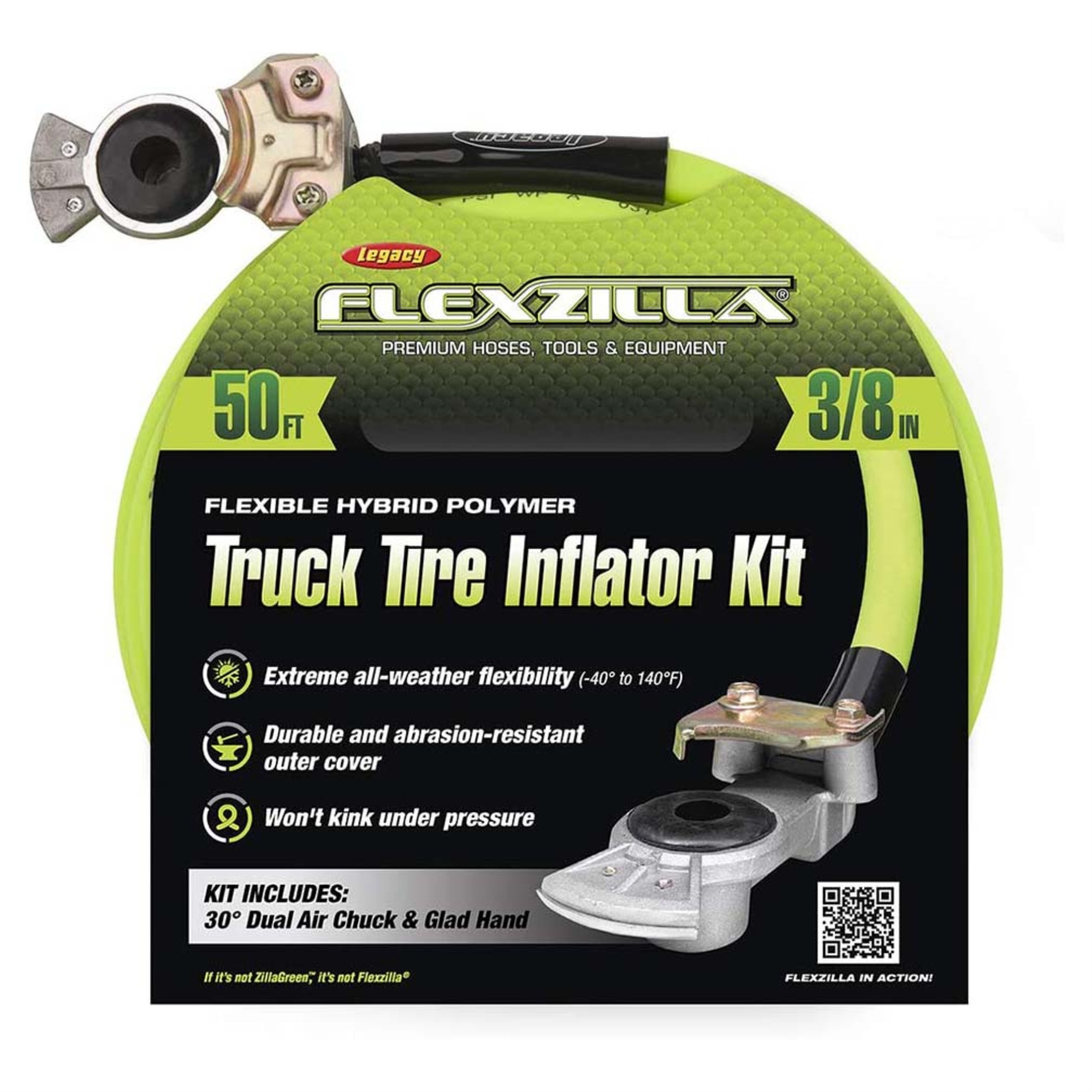 HGH2FZ Flexzilla Truck Tire Inflator Kit w/ 3/8in x 50ft Hose