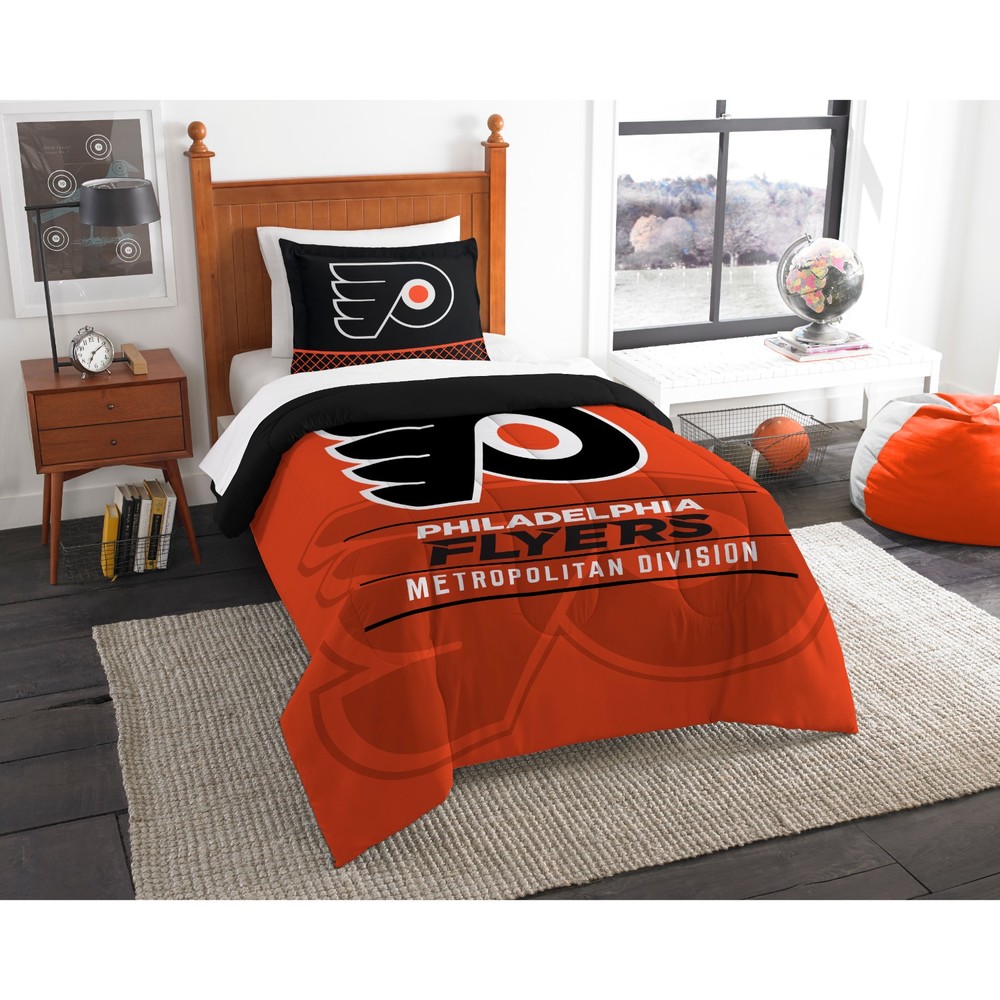 The Northwest Group The North West Company The Northwest 1NHL862010017RET NHL 86201 Flyers Draft Comforter Set, Twin