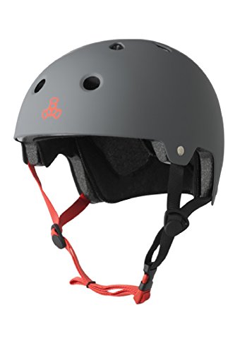 Triple Eight Dual Certified Bike and Skateboard Helmet Gun Matte Large X-Large