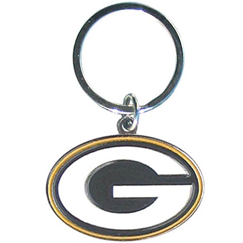 Siskiyou Green Bay Packers Chrome Logo Cut Keychain