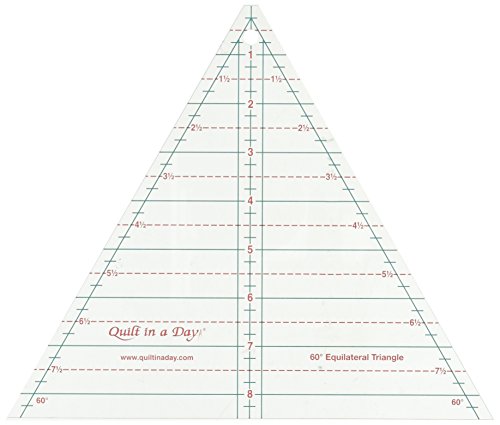 quilt in a day 2046 60 degree equilateral triangle ruler 8 5 clear