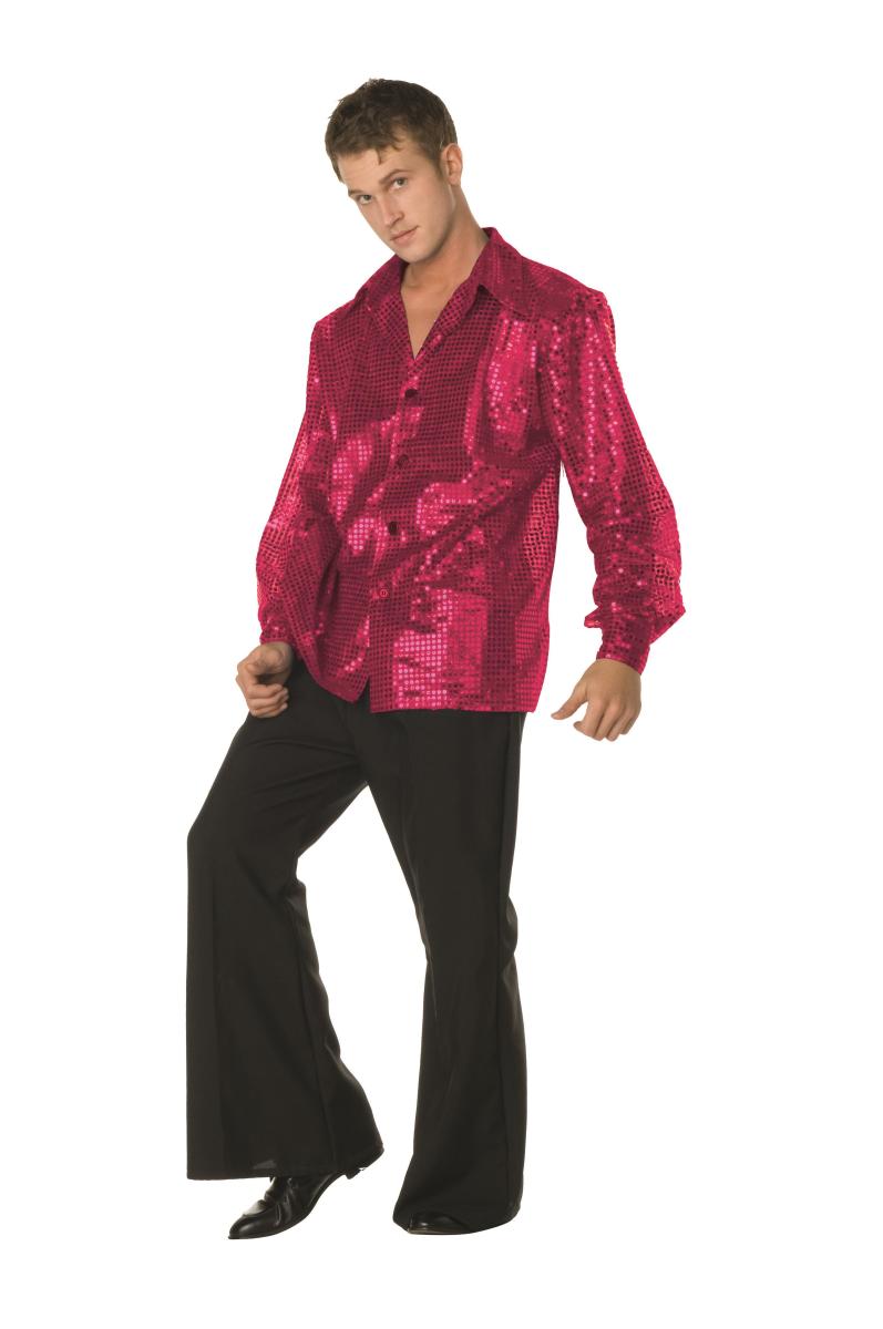 RG Costumes DISCO INFERNO -70'S SEQUIN RED