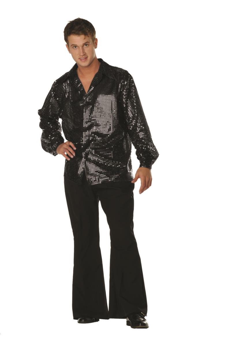 RG Costumes DISCO INFERNO-70'S SEQUIN BLAC