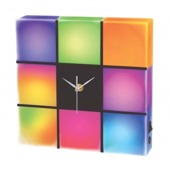 Megagoods, Inc Cresta LED Color Changing Panel with Clock