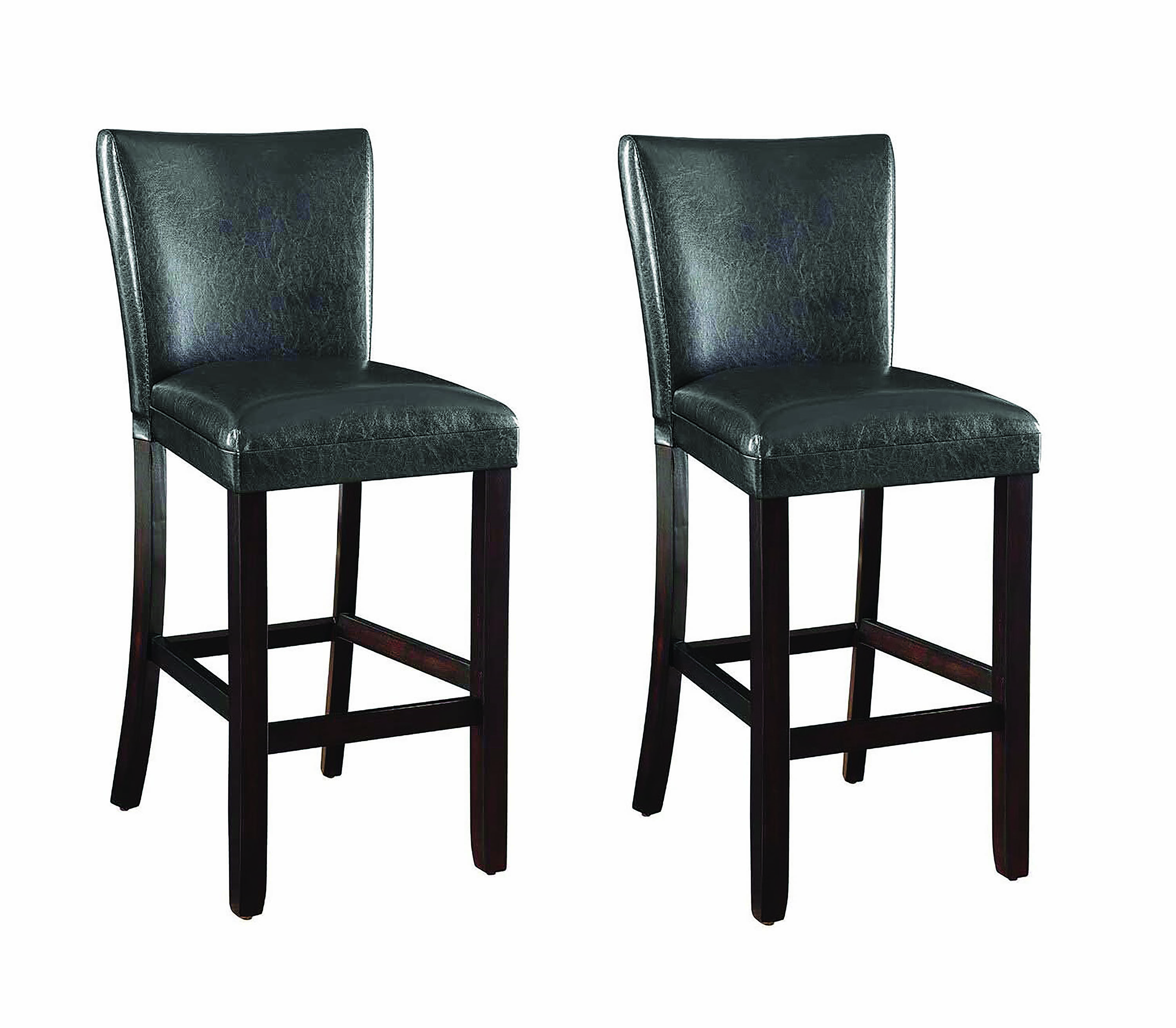 Coaster Bar Stools Sears, Buckner 29 Casual Metal Bar Stool With Faux Leather Swivel Seat