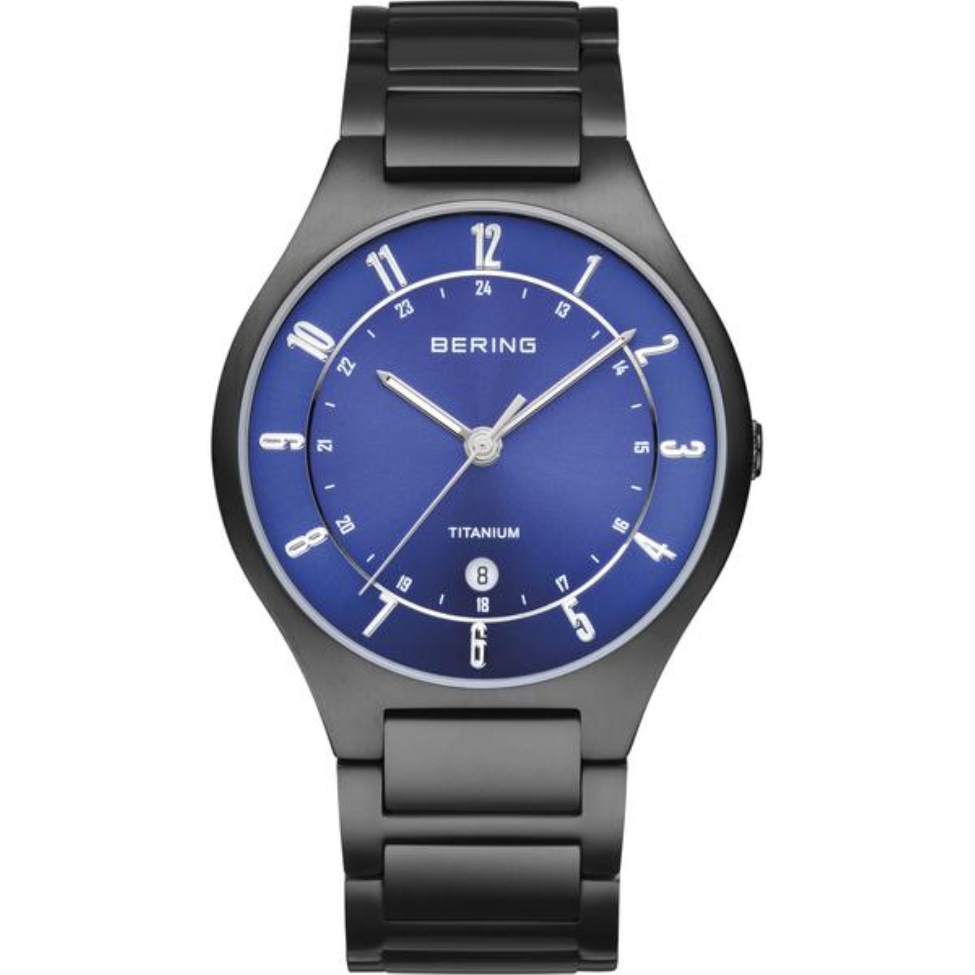 BERING Time | Mens Slim Watch 11739-727 | 39MM Case | Titanium Collection | Titanium Strap | Scratch-Resistant Sapphire Crystal 