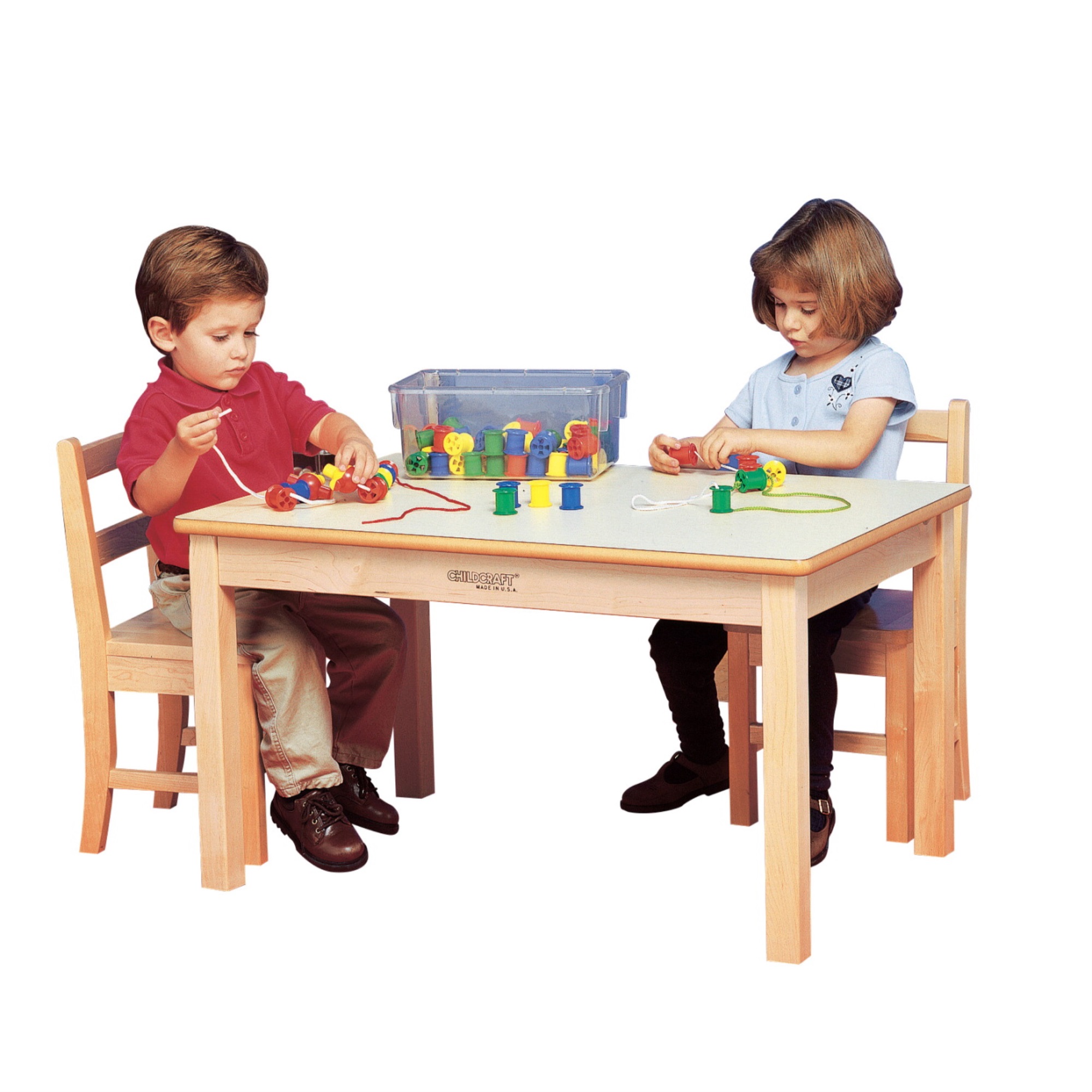 Childcraft Wood Table, Laminate Top, Rectangle, 30 x 48 x 18-3/4 Inches