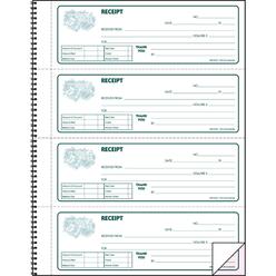 Hammond And Stephens Hammond &amp; Stephens KPG 3 Parts Carbonless Record Receipt Book, 17-1/2 x 23 inches, 160 Receipts,  Pre-Numbered