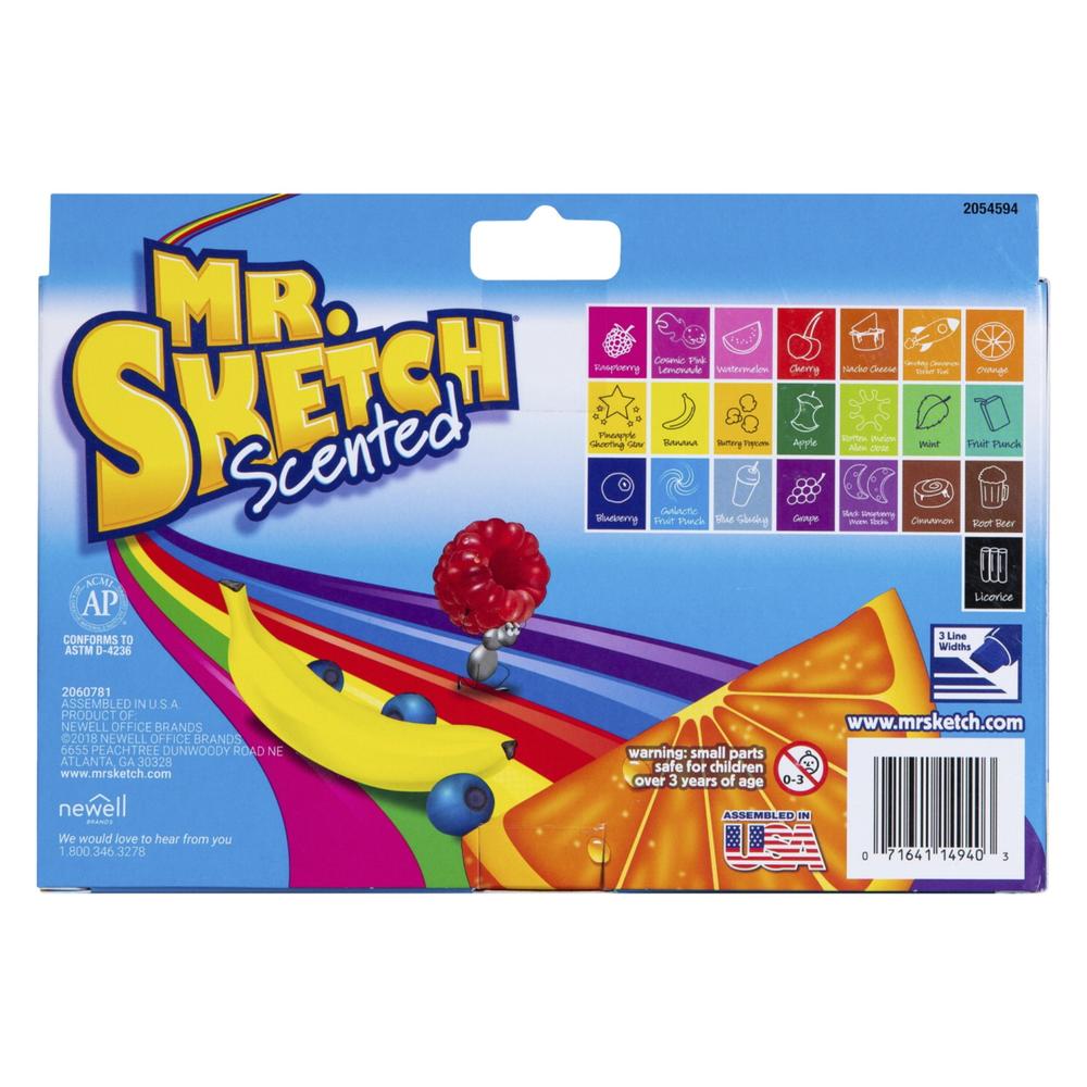 Mr Sketch Mr. Sketch Scented Markers, Assorted Colors, Set of 22