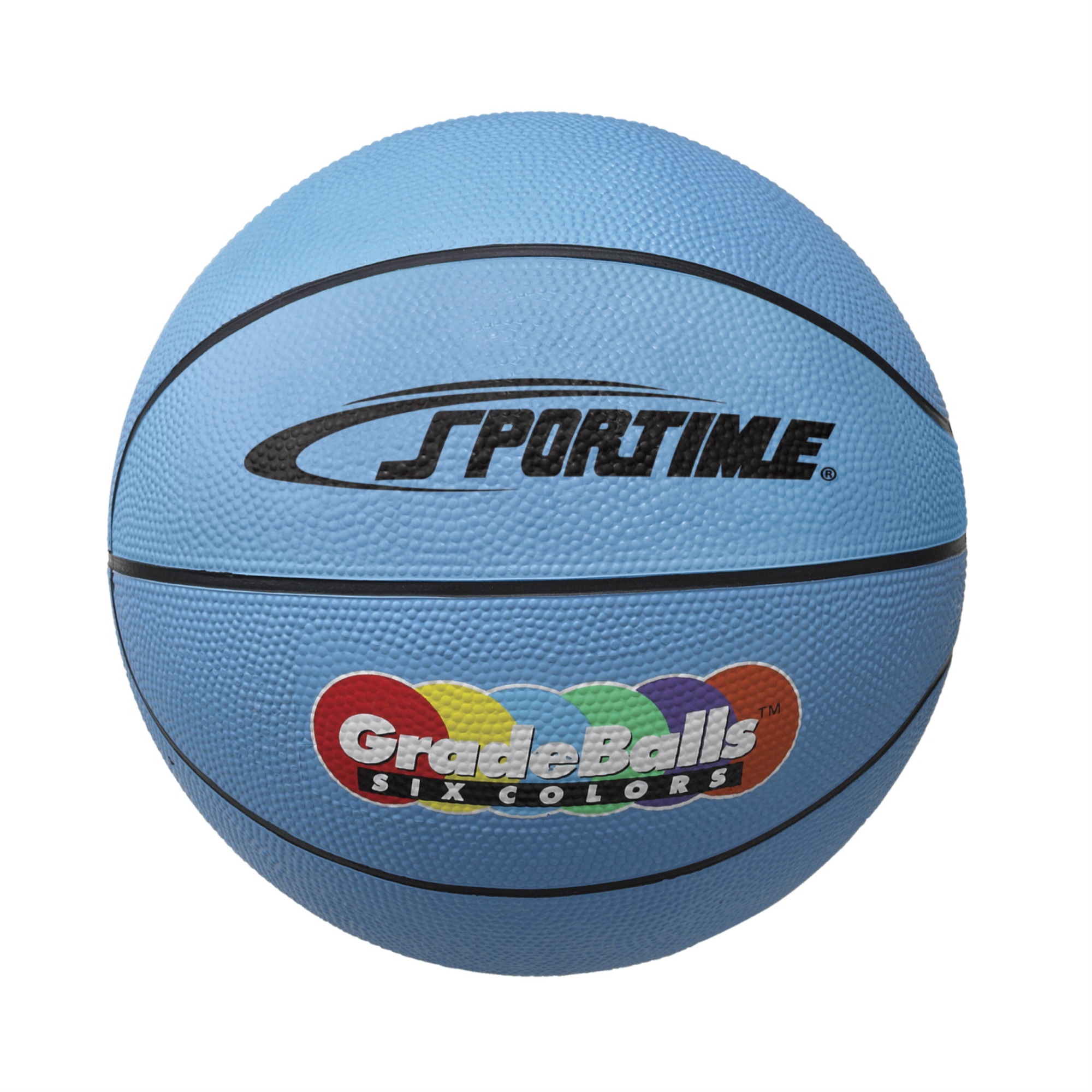 Sportime 27 Inch Gradeball Rubber Junior Basketball, Blue