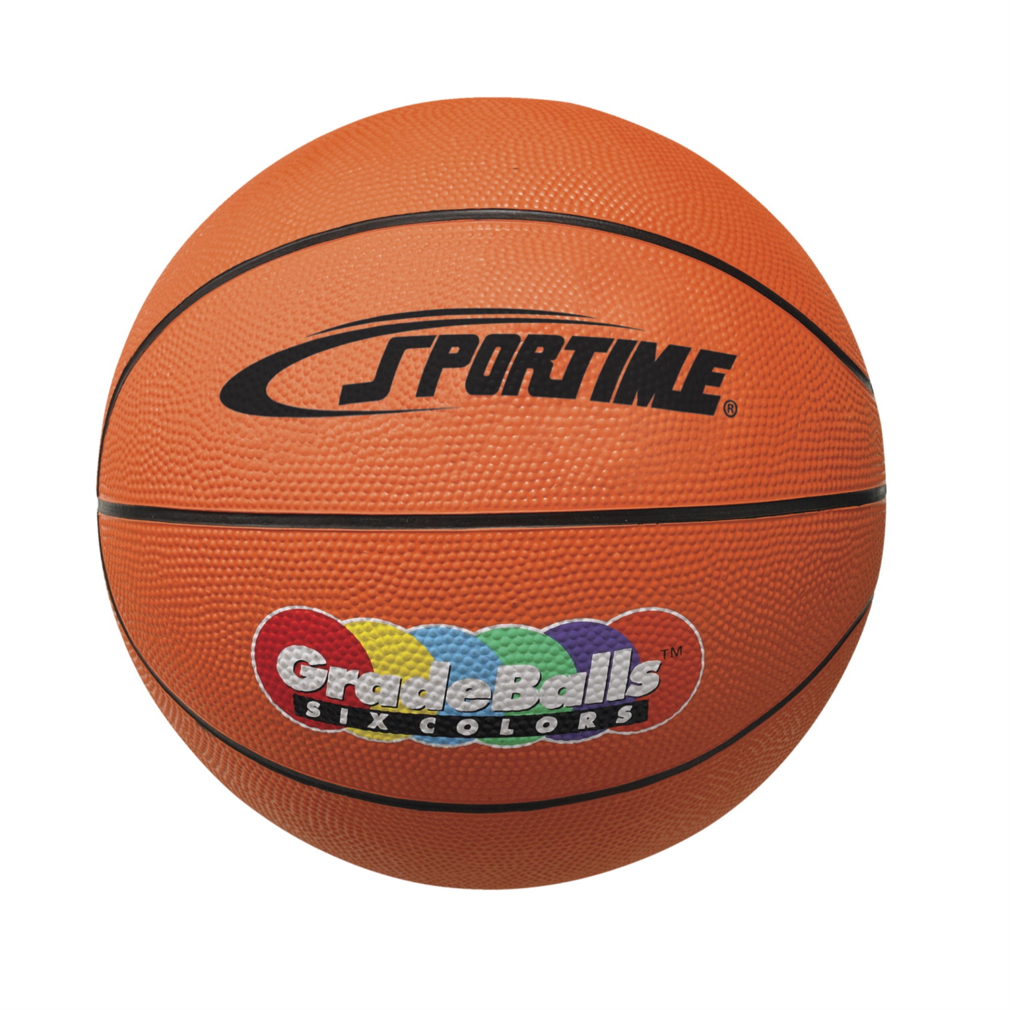 Sportime 27 Inch Gradeball Rubber Junior Basketball, Orange