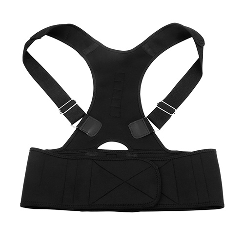 KOCASO Unisex Posture Corrector Support Magnetic Lumbar Back Posture Support Belt Adjustable Upper Back Braces Clavicle Shou