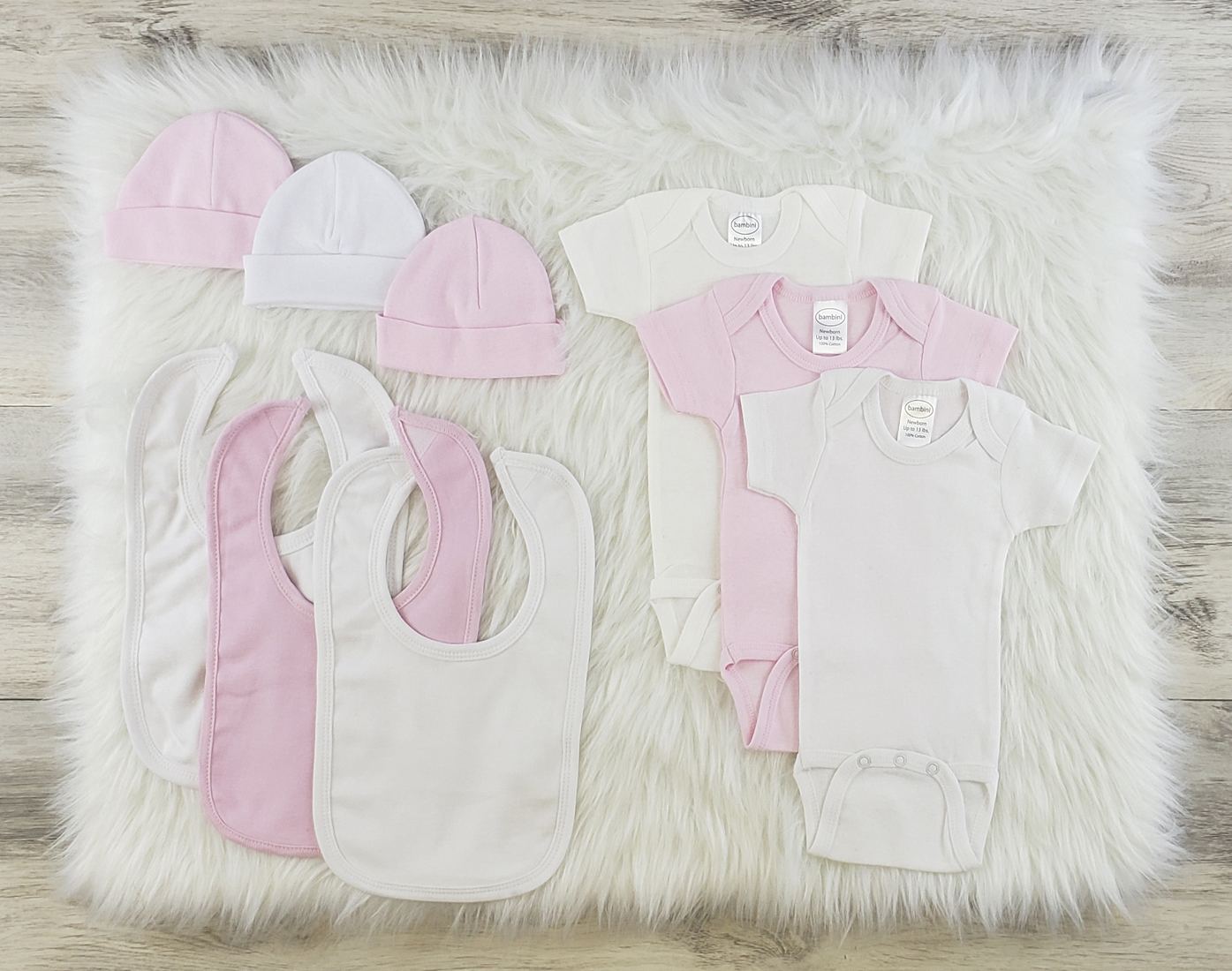 Bambini 9 Pc Layette Baby Clothes Set - Newborn