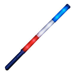 blinkee USA Independence Day Red White and Blue Flashing Stick Baton for 4th of July