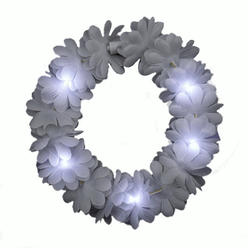 blinkee Light Up Flashing Wedding White Flower Princess Angel Halo Crown Headband
