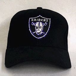 blinkee Oakland Raiders Flashing Fiber Optic Cap