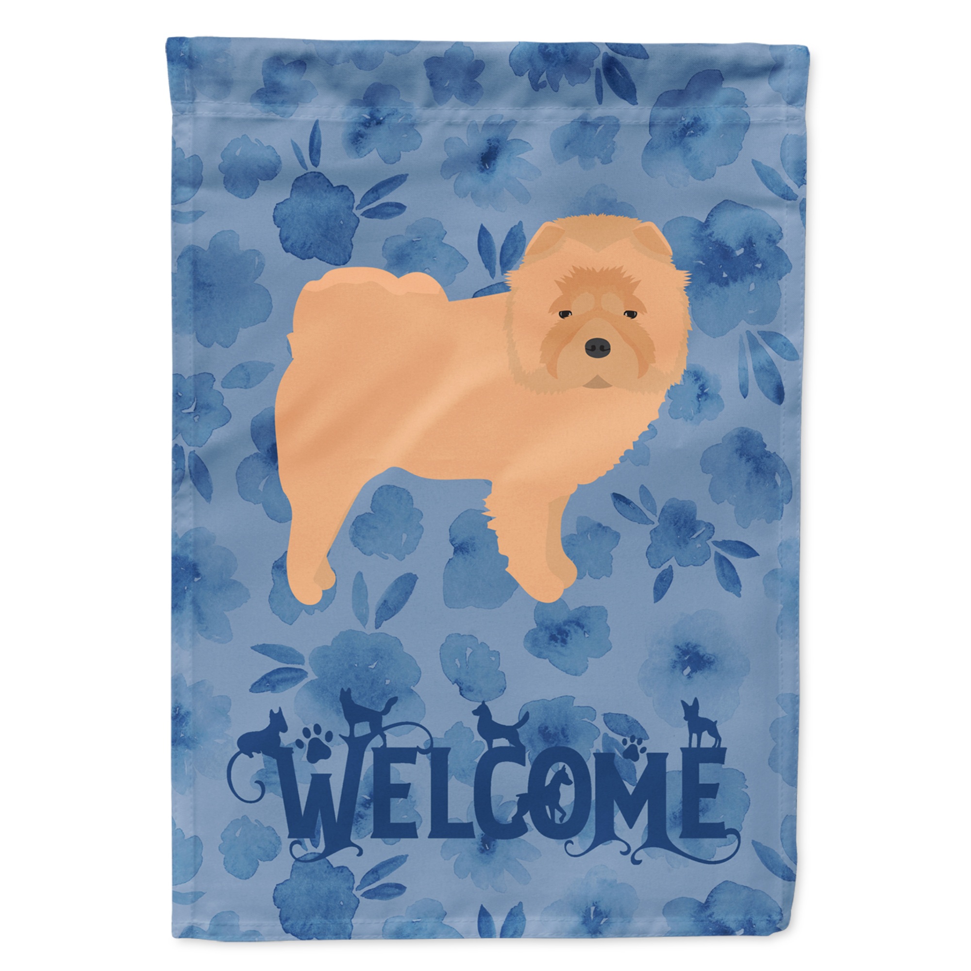 Caroline's Treasures "Caroline's Treasures CK6073CHF Chow Welcome Canvas House Size Outdoor-Flags, Multicolor"