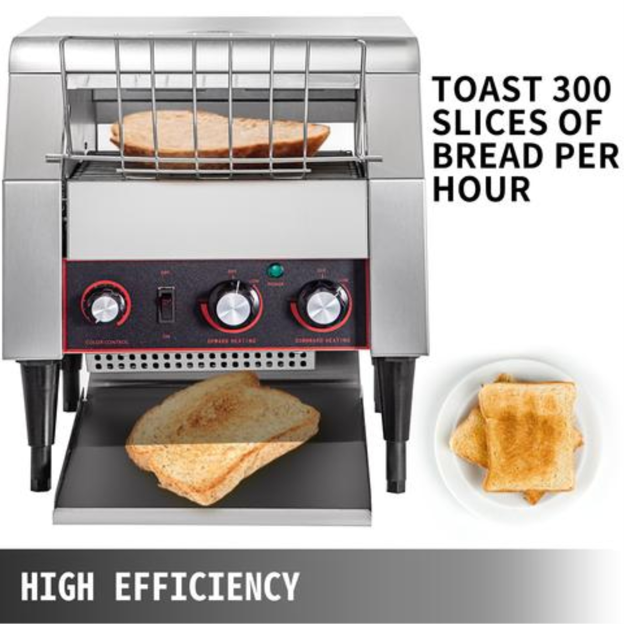 VEVOR Avatoast Commercial Conveyor Toaster Restaurant Equipment Bread Bagel Food