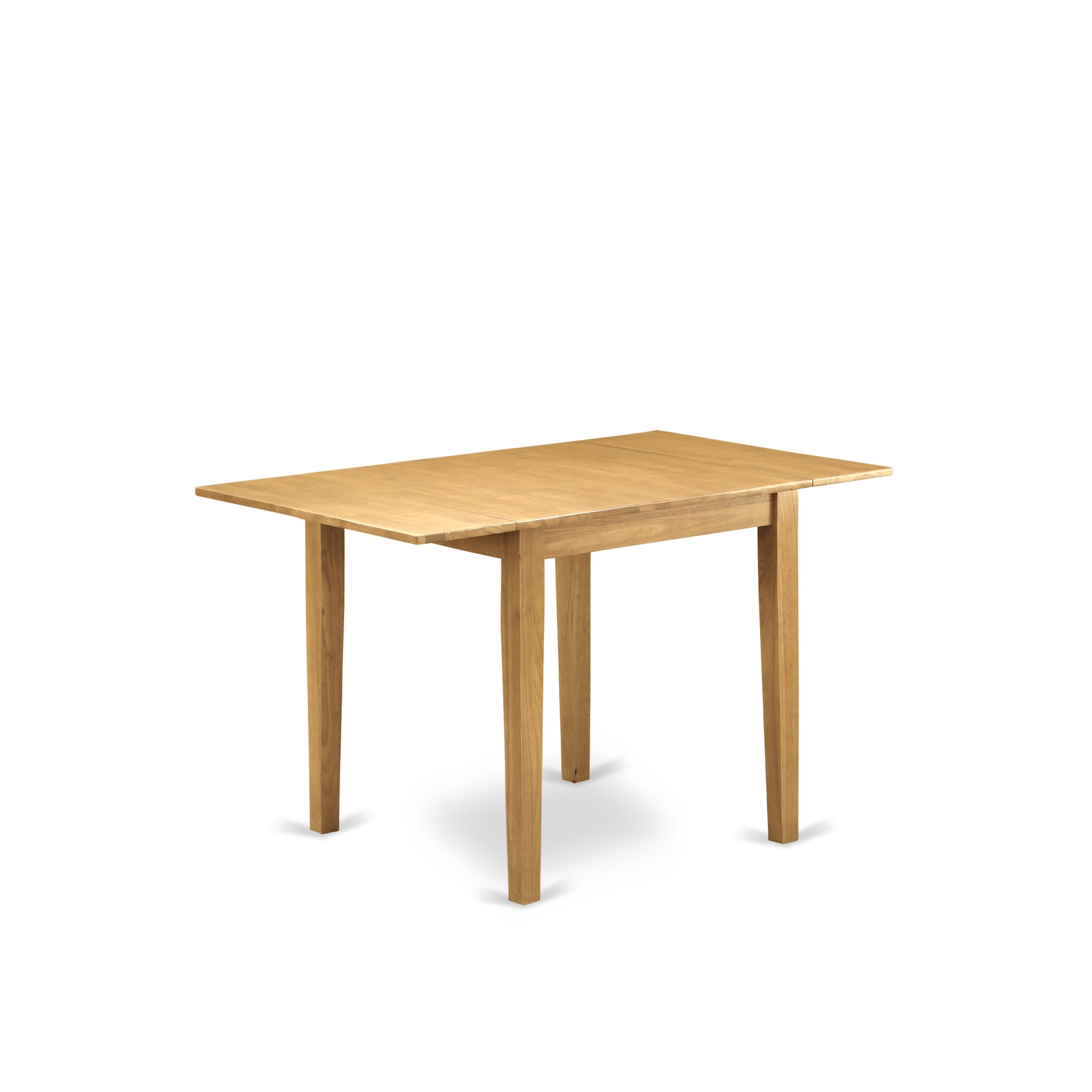 East West Furniture NDT-OAK-T Norden Rectangular Table 30"X48" With 2 Drop Leaves In Oak Finish