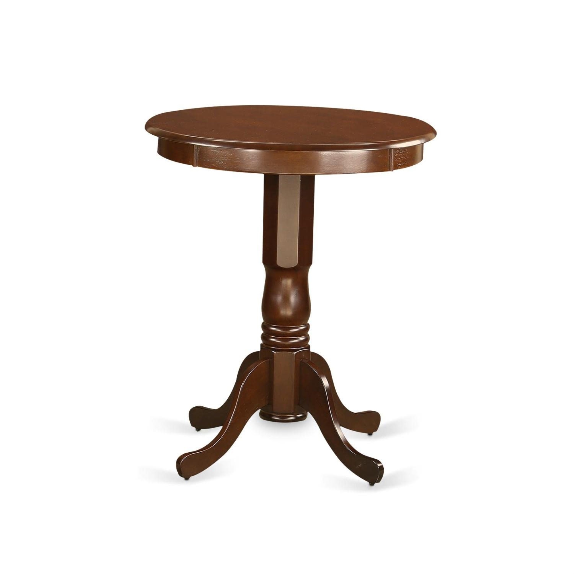 East West Furniture Eden  round  counter  height  table  finished  in  mahogany