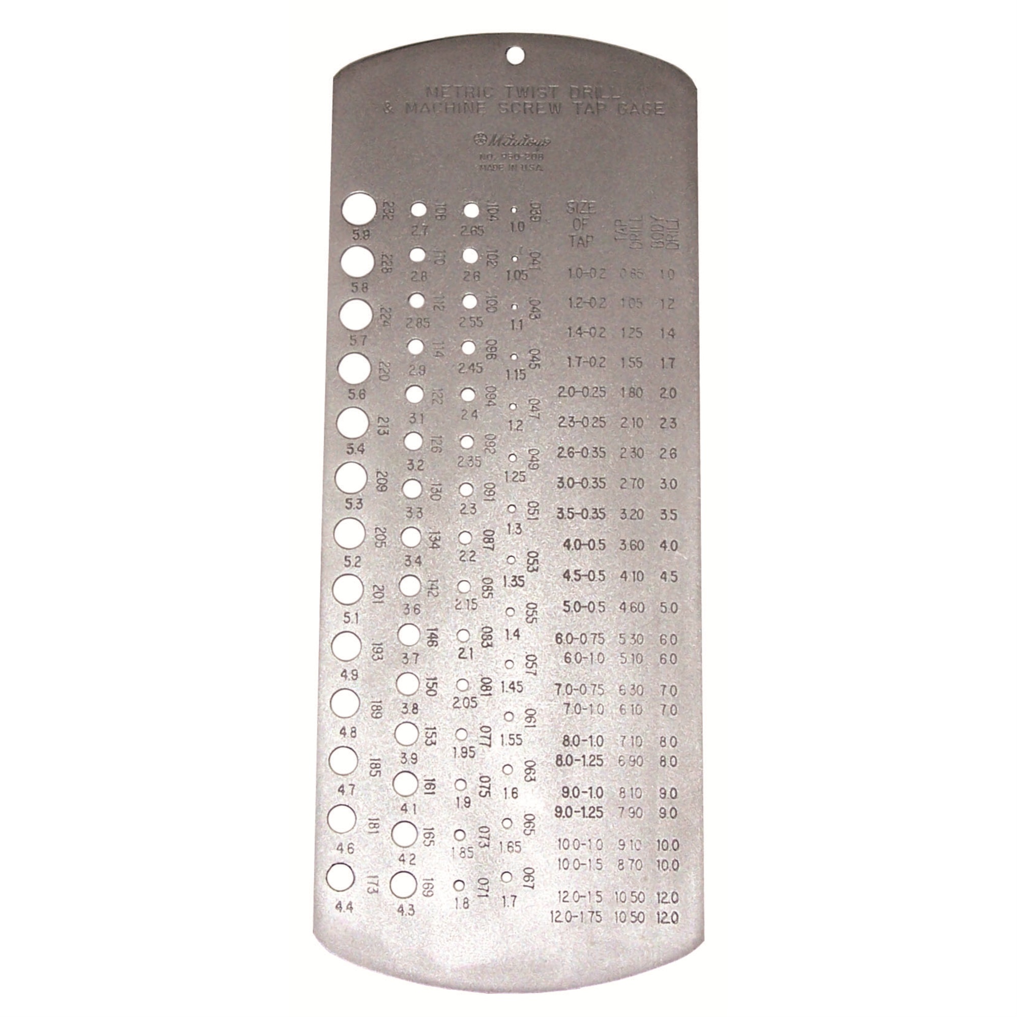 MITUTOYO DRILL GAGE