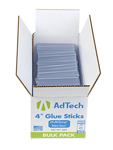 AdTech 220-345-5 Hot Glue Sticks 4 Inch Mini Size, Net Weight - 5 lbs