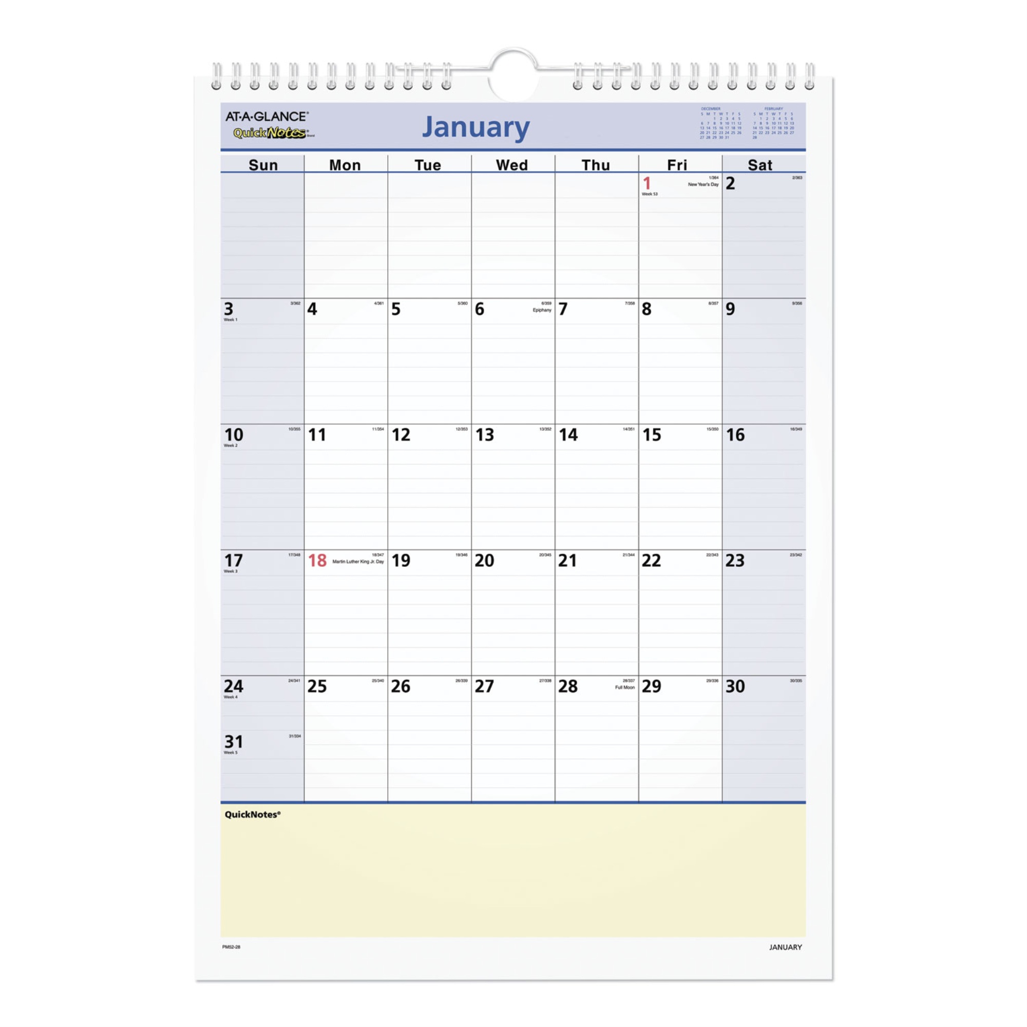 Essendant, Inc AT-A-GLANCE QuickNotes Wall Calendar ,CALENDAR,WALL,12MONTH