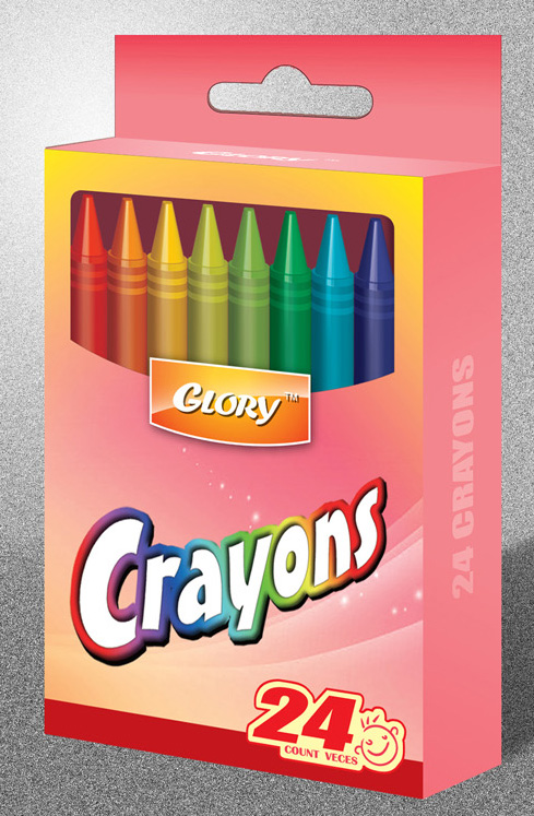 Glory CRA-24 24 Count Crayons, Boxed, Case Pack Of 48