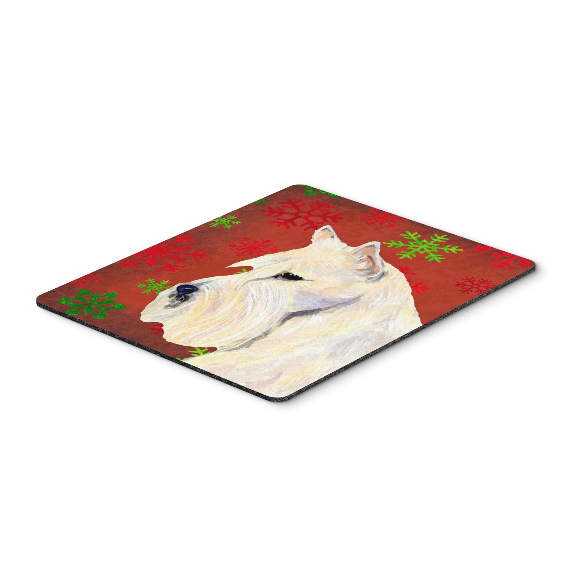 Caroline's Treasures Scottish Terrier Snowflakes Christmas Mouse Pad/Hot Pad/Trivet (SS4737MP)